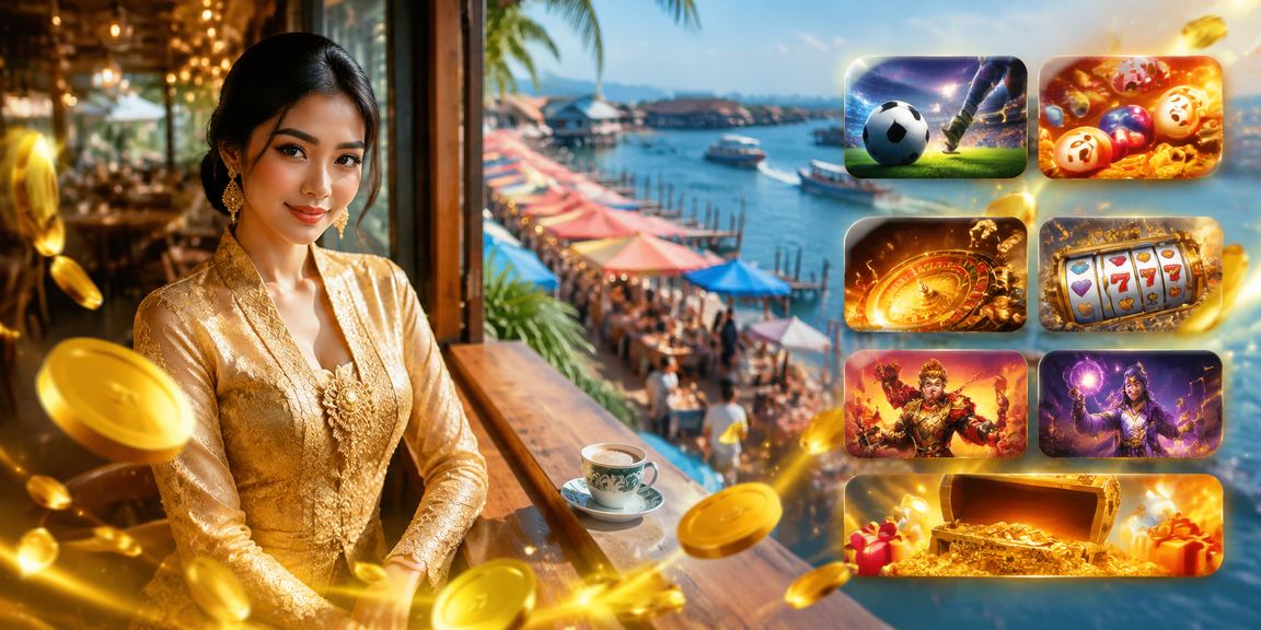 Wanita Malaysia berpakaian kebaya menikmati pengalaman taruhan sukan dalam talian